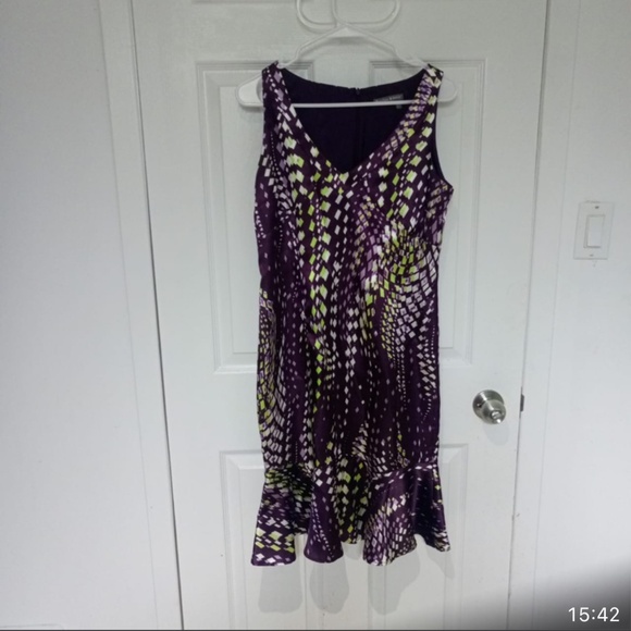 Colored silky dress - Picture 1 of 2